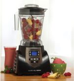 JLA-8 Professional Countertop Blender, Emulsifier 1200-Watt with 60-oz BPA Free Jar Stainless Steel Blades for Frozen Drinks, Smoothies, Sauces & More, Black - Image 9