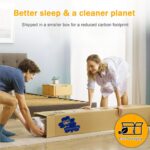 Twin Size Mattress Gel Memory Foam Bed Mattress in a Box Medium Firm and Good Support Removable and Washable Design Breathable Fabric Small Compression Packaging for Kids and Adults - Image 5