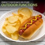 Stock Your Home 9-Inch Paper Plates Uncoated, Everyday Disposable Plates 9" Paper Plate Bulk, White, 500 Count - Image 6