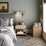Nathan Jamea Iris Mid-Century Modern Nightstand with Drawer, End Table with Storage for Bedroom or Living Room with Rounded Silhouette, Light Oak - Image 4
