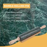 Koville Marble Rolling Pin, Non-Stick Stone Dough Roller, Rolling Pin for Baking,Pasta, Dumpling, Ravioli, Fondant,Pie Crust, Kitchen Baking Pastry Tools - Image 5