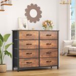 YITAHOME 8 Drawers Fabric Dresser, Furniture Storage Tower Cabinet, Organizer for Bedroom, Living Room, Hallway, Closet, Sturdy Steel Frame, Wooden Top, Easy-to-Pull Fabric Bins - Image 5
