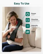 Snailax Shiatsu Neck and Shoulder Massager - Back Massager with Heat, Deep Kneading Electric Massage Pillow for Neck, Back, Shoulder,Foot,Body - Image 6