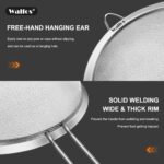 Walfos Fine Mesh Strainers Set, Premium Stainless Steel Colanders and Sifters, with Reinforced Frame Sturdy Handle, Perfect for Sift, Strain, Drain Rinse Vegetables, Pastas Tea - 3 Sizes - Image 4