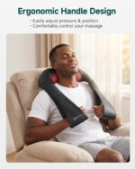 Snailax Shiatsu Neck and Shoulder Massager - Back Massager with Heat, Deep Kneading Electric Massage Pillow for Neck, Back, Shoulder,Foot,Body - Image 5