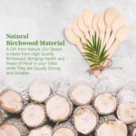 ECOLipak 300 Count Wooden Disposable Spoons, Compostable Wooden Spoons for Party, Camping, Traveling, Family Dinners - Image 6