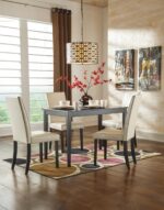 Signature Design by Ashley Kimonte Rectangular Dining Room Table, Black - Image 14