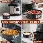 Springform Pan Set of 4, 4/7/9/10inch Cake Pan, Non-Stick Leak-Proof with Removable Bottom, Cheesecake Pan for Baking, Black - Image 5