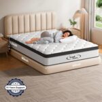 Mattress Queen Size, 12 Inch Queen Hybrid Mattress in a Box, Memory Foam with Individually Wrapped Pocket Springs, Pressure Relief & Motion Isolation, CertiPUR-US Certified, 60" x 80" x 12", Soft - Image 6