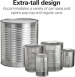 Hamilton Beach Smooth Edge Electric Automatic Can Opener for Kitchen with Easy Push Down Lever, Extra Tall, Includes Stainless Steel Scissors, Black and Chrome (76607) - Image 6