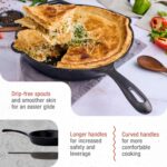 Victoria 12-Inch Cast Iron Skillet, Pre-Seasoned Cast-Iron Frying Pan with Long Handle, Made in Colombia - Image 5