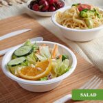 Vplus 200 Pack 12 OZ Paper Bowls, Disposable Compostable Bowls Bulk, Eco-friendly Bagasse Bowls, Heavy-duty Bowls Perfect for Milk Cereals, Snacks, Salads - Image 5