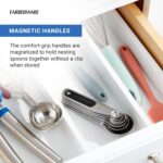 Farberware Professional Stainless SteelMeasuring Spoons Precision and Ease in Every Scoop, Features Magnetic Handles for Easy Storage, Dishwasher Safe - Image 5