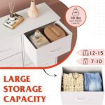 WLIVE White Dresser for Bedroom, 6 Drawer Double Dresser, Fabric Storage Tower with Fabric Bins, Chest of Drawers for Closet, Living Room, Hallway - Image 6