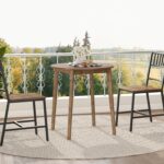 HOOBRO Bamboo Dining Table, Round Dining Table for 2, 27.5" Kitchen Table for Small Space, Writing Table, Easy to Assemble, for Dining Room, Living Room, Office, Kitchen, Apartment, Brown BR71CZ01G1 - Image 10