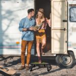 Adjustable Height Aluminum RV Step, Stable Foldable Platform Step Stool, Supports Up to 1,000 lb, Non-Slip Rubber Feet and Platform Mat, Easy to Carry (Black) - Image 6