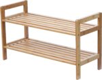 Oceanstar 2-Tier Bamboo Shoe Rack, Brown, SR1309 - Image 3