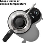OXO Brew Gooseneck Electric Kettle – Hot Water Kettle, Pour Over Coffee & Tea Kettle, Adjustable Temperature, Built-In Brew Timer, Stainless Steel, 1L​ - Image 6