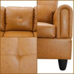 L Shaped Couch, Modular Sectional Sofa with Chaise, Modern Modular Sofas Furniture Sofa Couches for Living Room/Apartment/Office/Bedroom, Ginger - Image 6