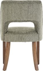 VKNOW Wooden Dining Chairs Set of 6, Modern Fabric Upholstered Dining Room Chair Kitchen Chairs, Farmhouse Dinner Chair for Kitchen Dining Room, Green - Image 9