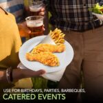 Stock Your Home 9-Inch Paper Plates Uncoated, Everyday Disposable Plates 9" Paper Plate Bulk, White, 500 Count - Image 7