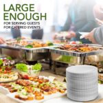 Stock Your Home 9-Inch Paper Plates Uncoated, Everyday Disposable Plates 9" Paper Plate Bulk, White, 500 Count - Image 8