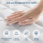 Mattress Queen Size, 12 Inch Queen Hybrid Mattress in a Box, Memory Foam with Individually Wrapped Pocket Springs, Pressure Relief & Motion Isolation, CertiPUR-US Certified, 60" x 80" x 12", Soft - Image 5