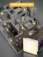 L LOHAS LED Night Lights Plug into Wall 2-Pack, 0.3W Plug in Night Light, Dusk to Dawn, 3000K Soft White, Bright Nightlight Auto-On/Off, for Adults Kids Room Bedroom Bathroom Hallway Kitchen, Non-Dim - Image 8