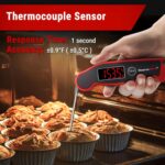 ThermoPro TP19 Waterproof Digital Meat Thermometer for Grilling with Ambidextrous Backlit & Thermocouple Instant Read Kitchen Cooking Food Thermometer for Candy Water Oil BBQ Grill Smoker - Image 3