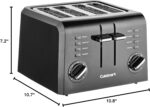 Cuisinart 4-Slice Compact Plastic Toaster, Black, CPT-142BKP1 - Image 10