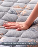 6th Generation Japanese Floor Futon Mattress - Extra-Thick 9-Layer Modern Futon with 100% High-Density Foam, Portable Floor Mattress Sleeping Pad for Adults, Guest Room, Dormitory,Single Size(25"X75") - Image 6