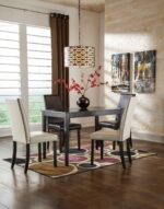 Signature Design by Ashley Kimonte Rectangular Dining Room Table, Black - Image 11