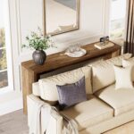 Tribesigns Farmhouse Console Table, 55-Inch Wooden Sofa Table with Storage for Entryway, Foyer, Hallway, Living Room, Easy Assembly (Rustic Brown) - Image 5