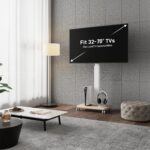 FITUEYES Rolling TV Stand for 32 to 65 70 Inch TVs, Portable Mobile TV Cart on Wheels, Tall Universal TV Floor Stands with Swivel Mount, Fit Corner, Bedroom, Living Room, Small Dorm (White) - Image 3
