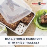 Nordic Ware Natural Aluminum Commercial Cake Pan with Lid, Rectangle Pan with Lid Silver, 9 x 13 - Image 3