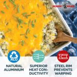 Nordic Ware Natural Aluminum Commercial Cake Pan with Lid, Rectangle Pan with Lid Silver, 9 x 13 - Image 4