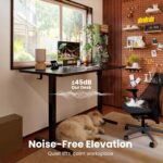 ErGear Height Adjustable Electric Standing Desk, 47.2 x 23.6 Inches Sit Stand up Desk, Memory Computer Home Office Desk (Black) - Image 10