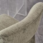 VKNOW Wooden Dining Chairs Set of 6, Modern Fabric Upholstered Dining Room Chair Kitchen Chairs, Farmhouse Dinner Chair for Kitchen Dining Room, Green - Image 5