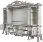 Acme Dresden Wooden Entertainment Center with Bridge in Vintage Bone White - Image 7
