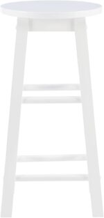 Zeke White 24" Counter Stool with Round Seat by Linon - Image 11