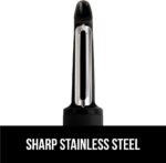GORILLA GRIP Patented BPA-Free Sharp Stainless Steel Dual Swivel Vegetable Peeler, Soft Comfortable Handle, Smoothly Peel Apples Potatoes Carrots, Includes Blade Cover, Kitchen Tool Peelers, Black - Image 4