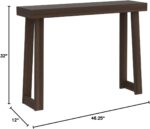 Plank+Beam Solid Wood Console Table, 46 Inch, Sofa Table, Narrow Entryway Table for Hallway, Behind The Couch, Living Room, Foyer, Easy Assembly, Walnut - Image 3