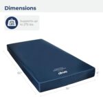 Drive Medical 15076 Decompressing Foam Mattress, Blue - Image 9