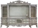Acme Dresden Wooden Entertainment Center with Bridge in Vintage Bone White - Image 4