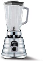 Oster Original 3 Speed Chrome Blender, 6 Times more Durable Motor, 10 Times Stronger, 5 Cup Glass Jar - Image 2