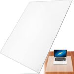 IMPRESA Clear Tempered Glass Desk Mat - 19 x 24 in, Clear - Table Protector & Desktop Mat for Office Accessories with Dry-Erase Surface & Preinstalled Rubber Feet - Image 2