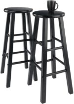 Winsome Element 2-Piece Counter Stool Set, Classic Backless Bar Chairs for Kitchen & Dining Room Seating, Timeless Essential Furniture for Home, Dorm, Apartments - Image 5