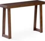 Plank+Beam Solid Wood Console Table, 46 Inch, Sofa Table, Narrow Entryway Table for Hallway, Behind The Couch, Living Room, Foyer, Easy Assembly, Walnut - Image 5