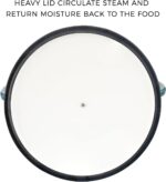 Cast Iron Dutch Oven with Lid - 3.8 qt Slate Blue Enameled Dutch Oven for Bread Baking - Image 9