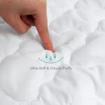 Crib Mattress Protector Sheets Fitted Waterproof Crib Mattress Pad Cover, Noiseless & Machine Wash 100% Absorbent Crib/Toddler Mattress Protector Sheet Quilted, White, 52" x 28" - Image 3